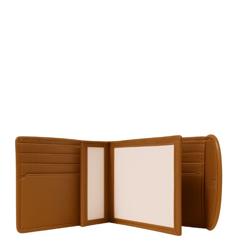Premium Brown Snap Closure Wallet for Men