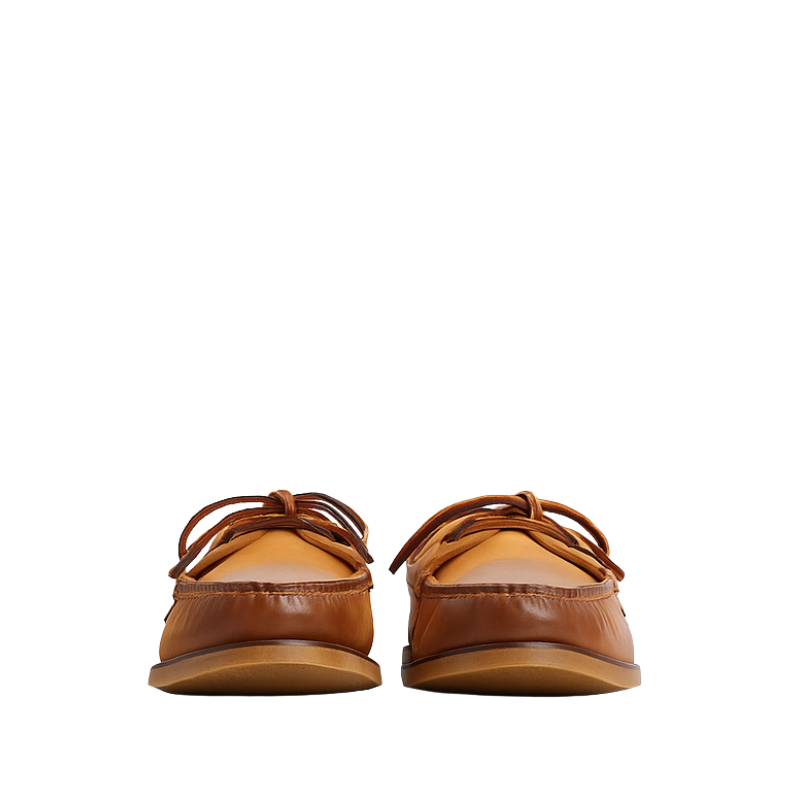 Valentino Knot Tan Moccasin-style Loafer