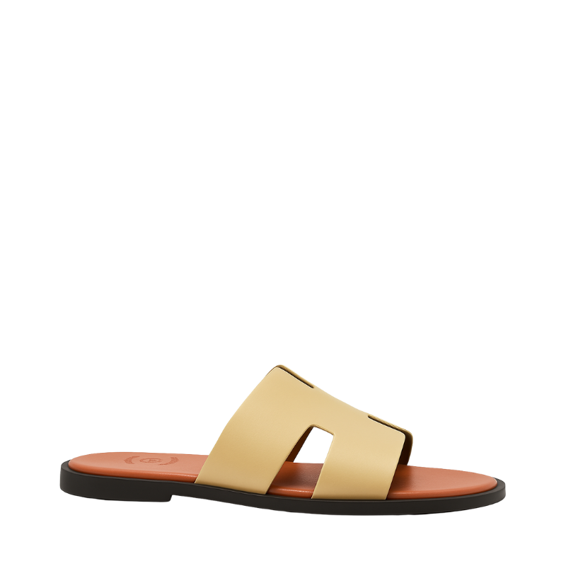 H-style Luxe Leather Tan Slipper