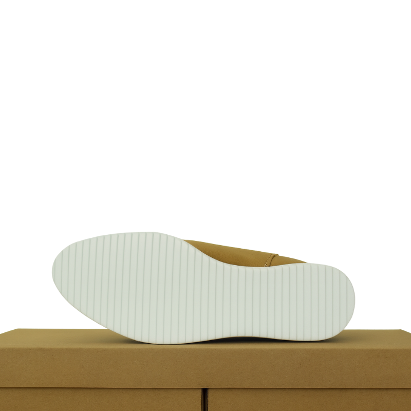 Luxury Suede Leather Tan Chelsea Boot with Hybrid Sole