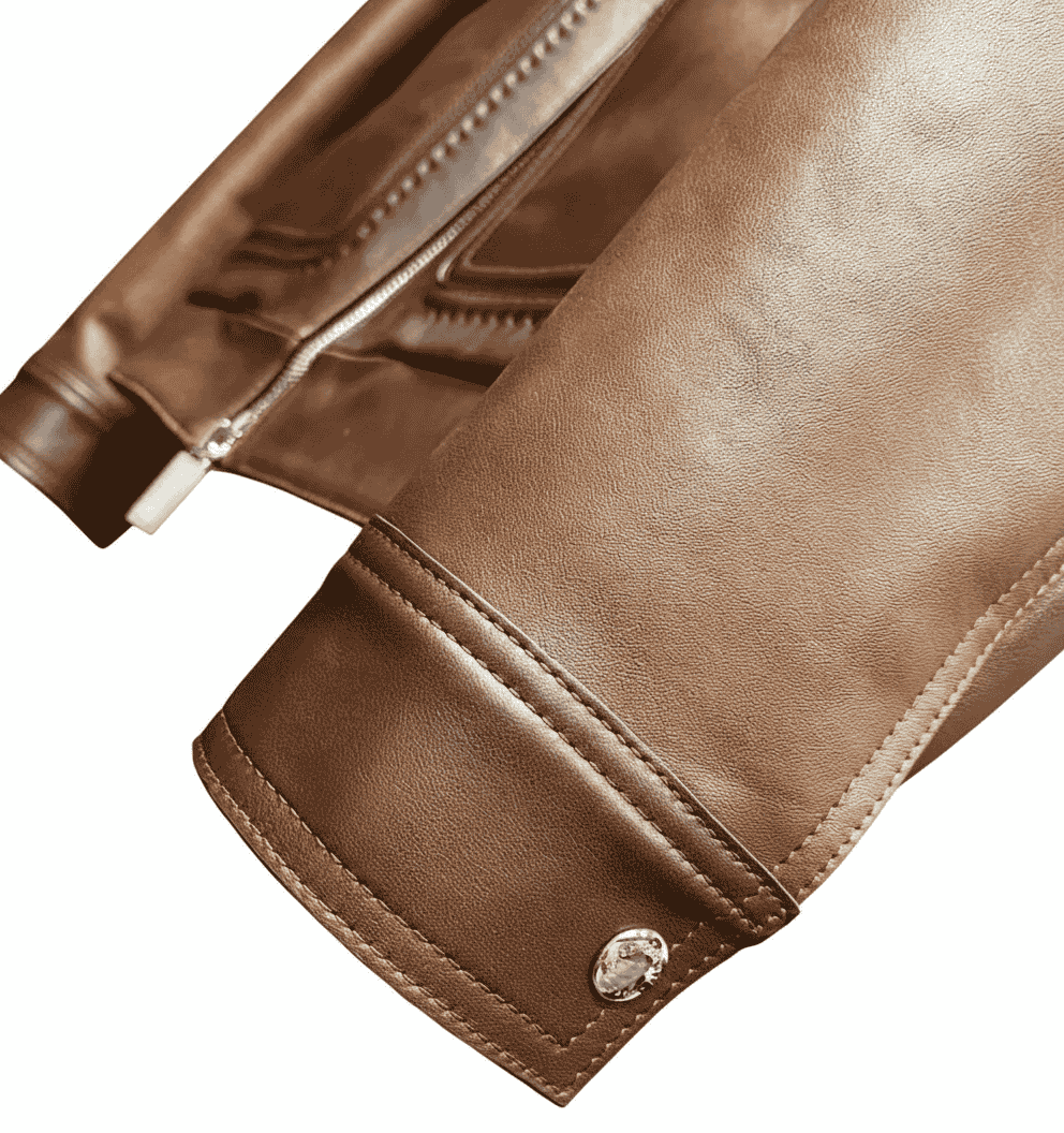 Cognac Leather Classic Field Jacket