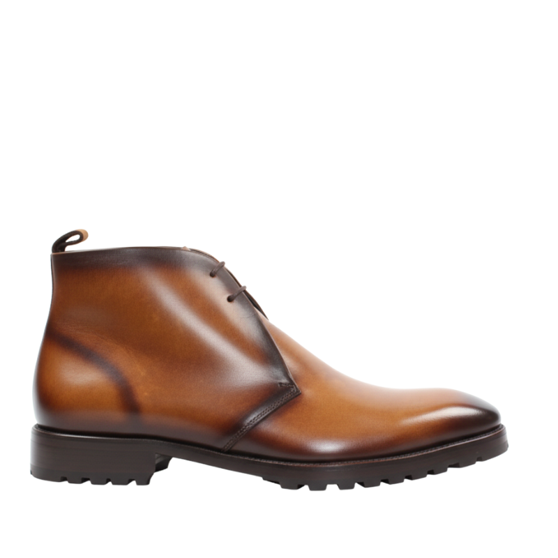 Italian Leather Brown Stylish Chukkas Boot