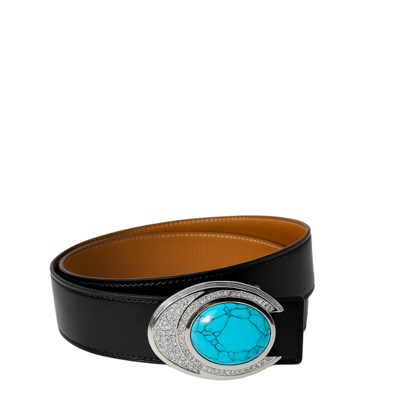 Ocean Gaze with Silver Diamond Regal Buckle