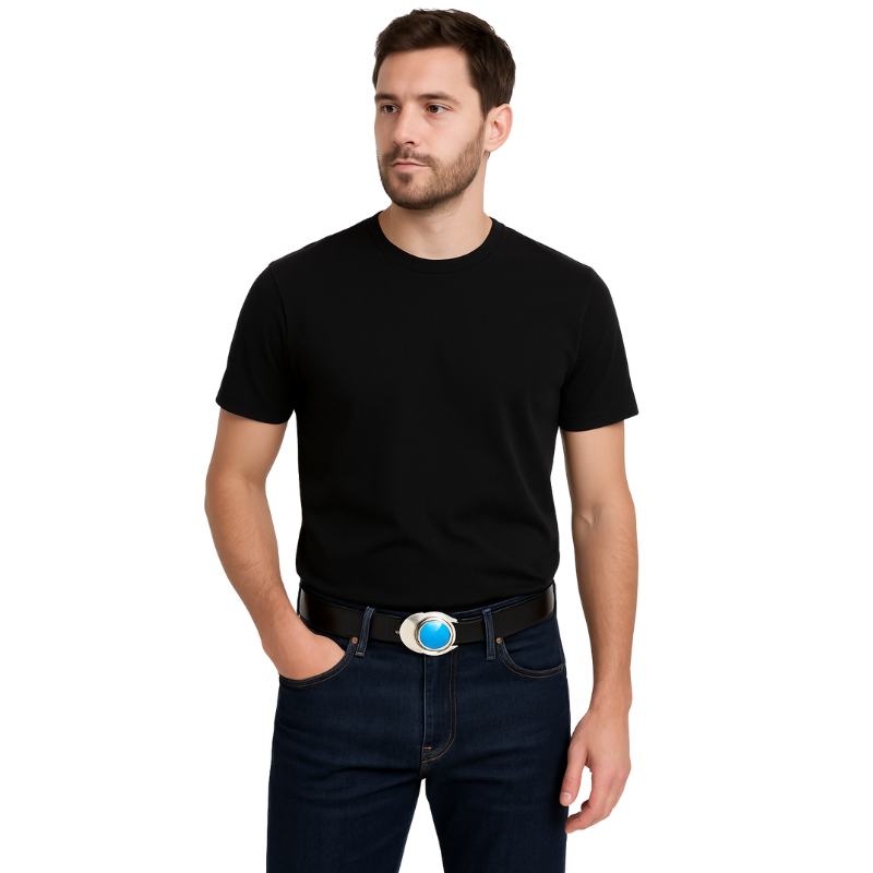 Ocean Gaze with Silver Diamond Regal Buckle