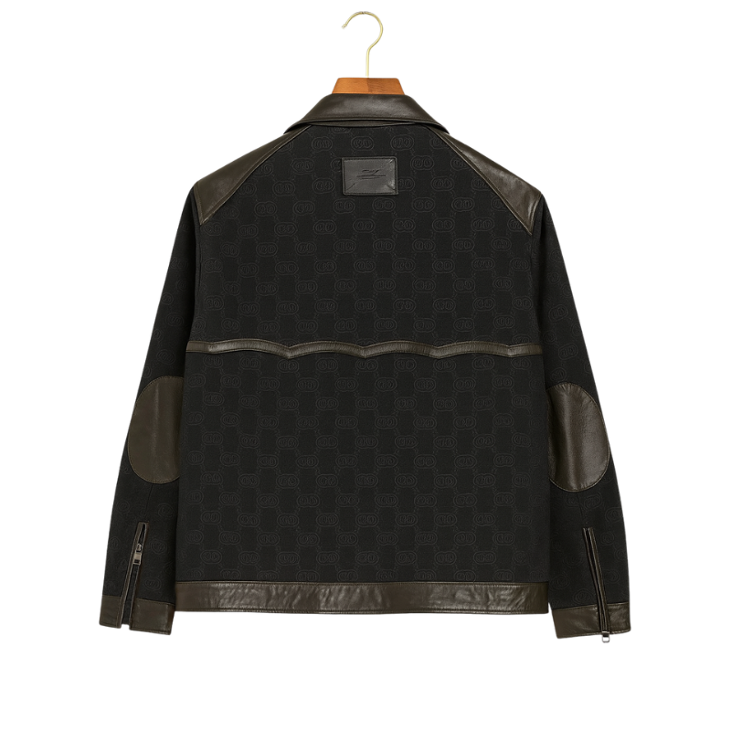 Luxury Suede Comfortable Leather Jacket With Collar