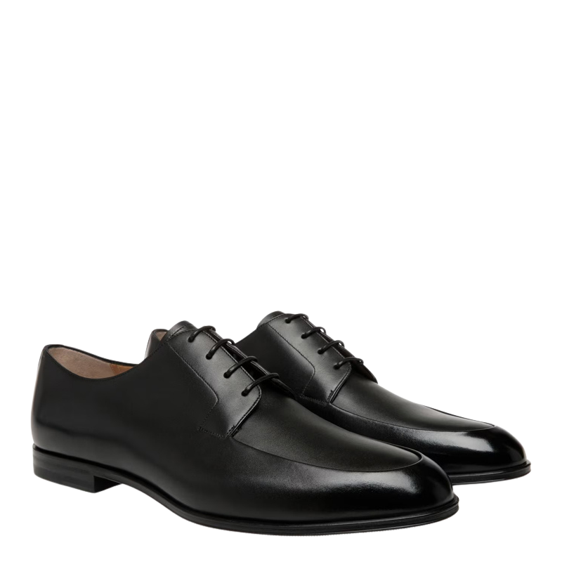 Men's Black Formal Lace Up Derby Shoe