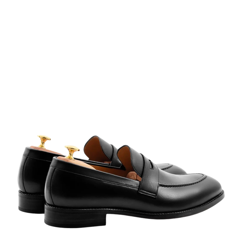 Men's Slip-On Oak Shoe with Stacked Heel