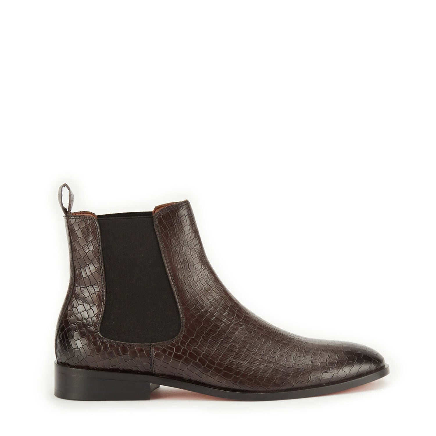 Light Brown Croco Boots