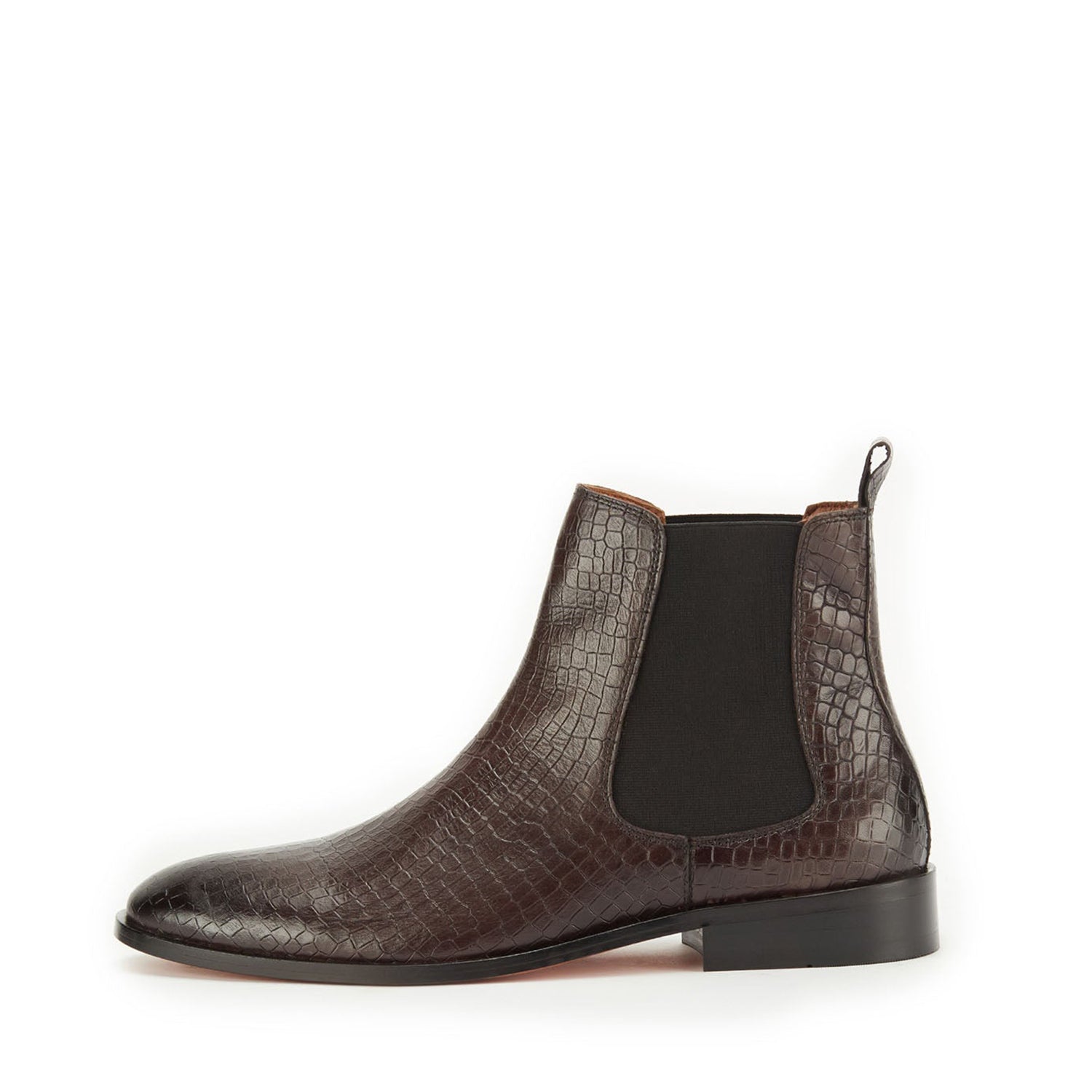 Light Brown Croco Boots