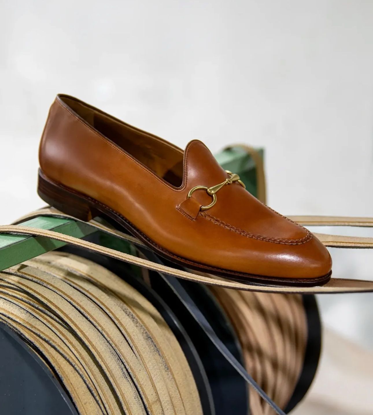 Horsebit Bottle Leather Brown  Loafer