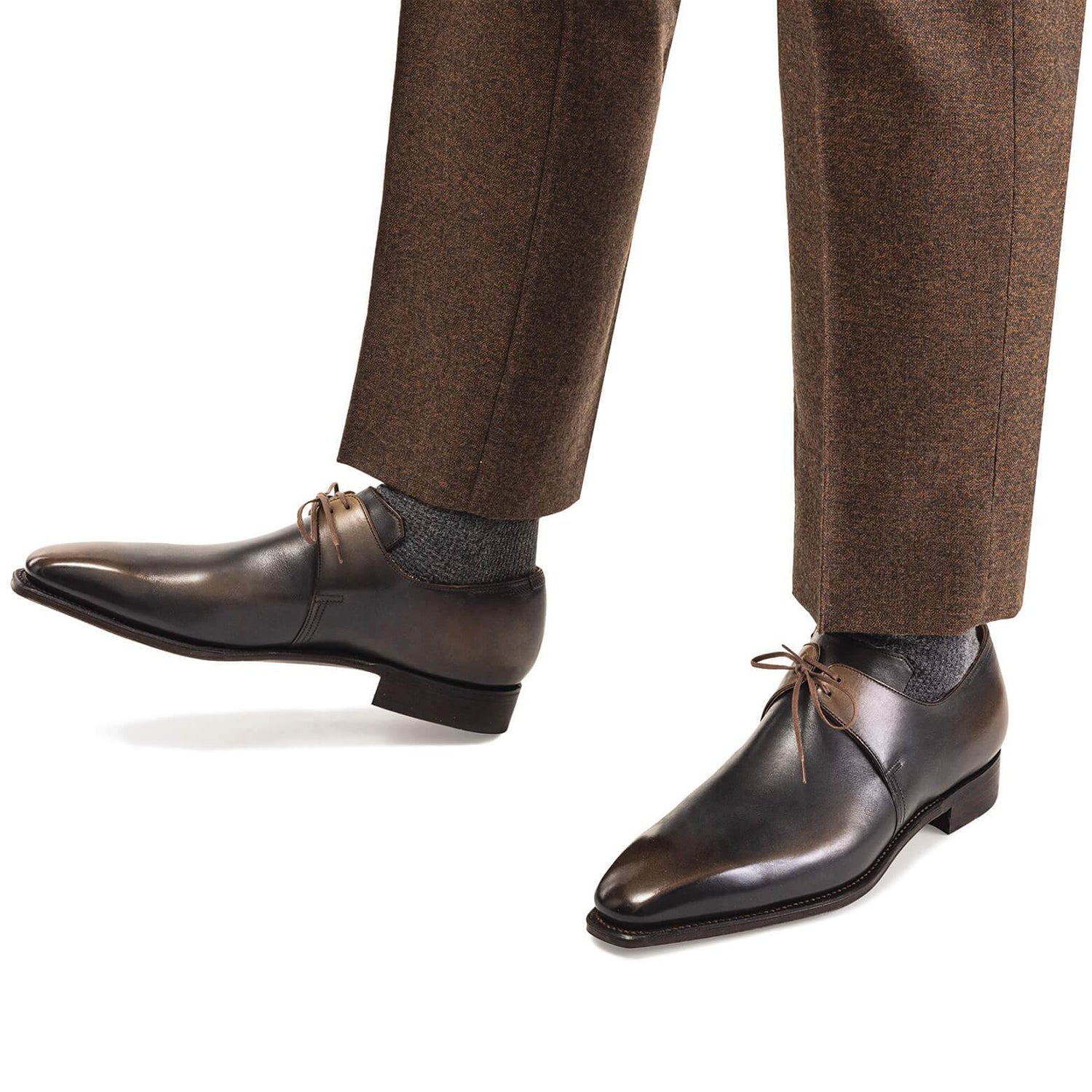 Old Black Calf Leather Shoes