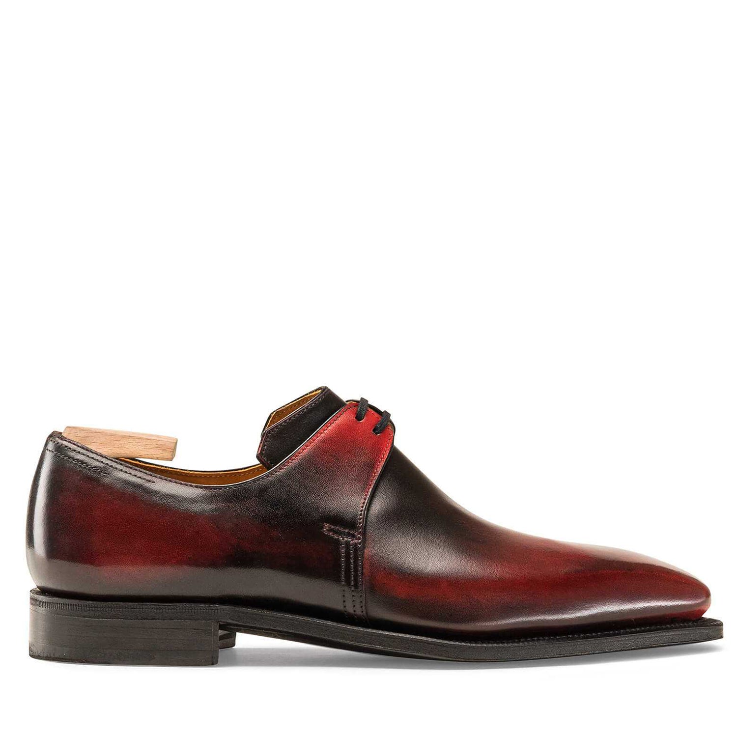 Dark Red Calf Leather Shoes