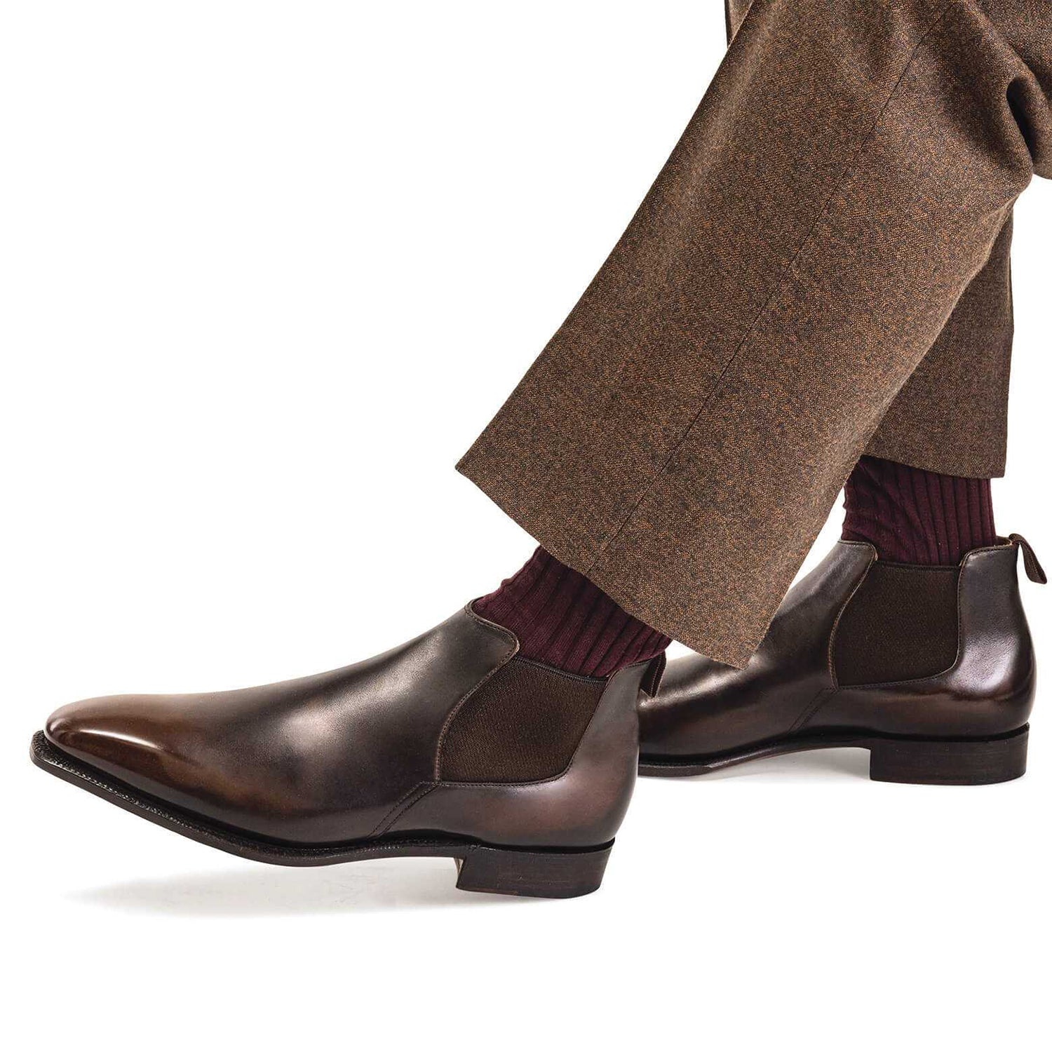 EBONY CALF LEATHER BOOTS