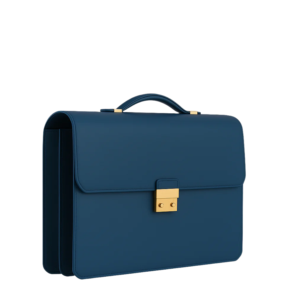 Men's Double Compartment Classy Tan  Briefcase