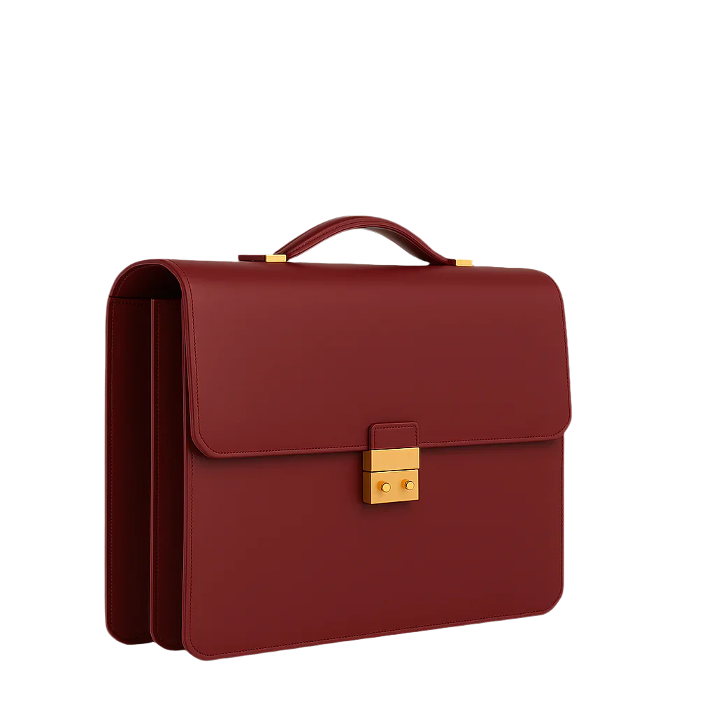 Men's Double Compartment Classy Tan  Briefcase