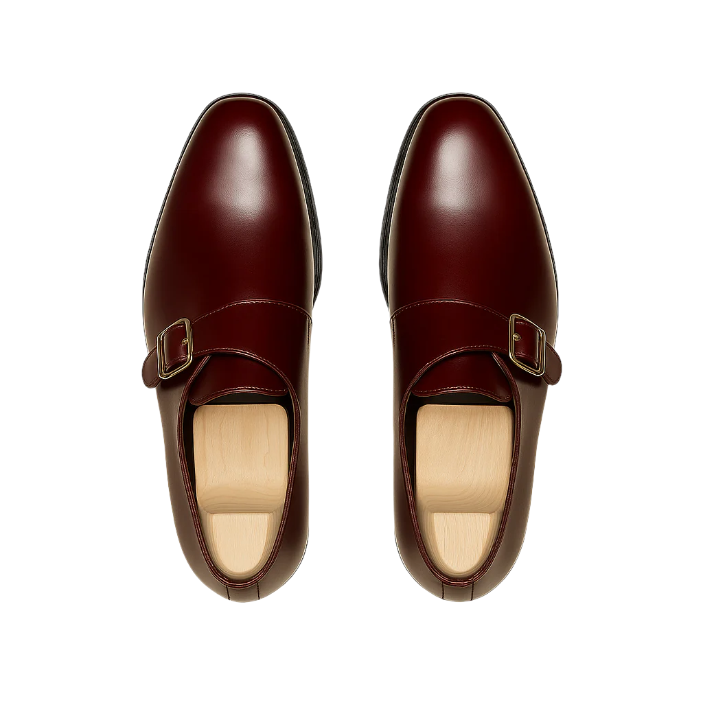 Classic Brown Monk Strap Leather Shoe