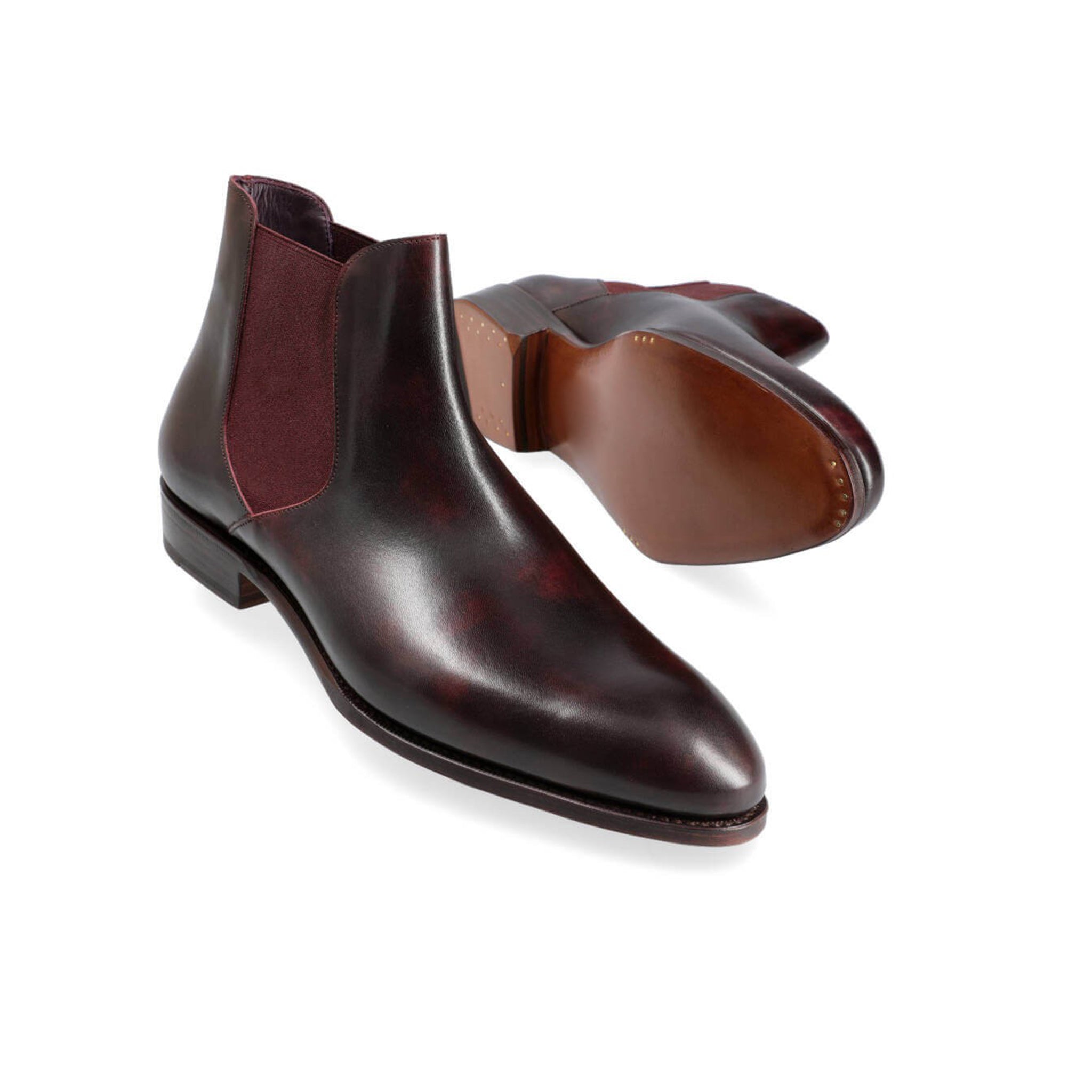 Burgundy Chelsea Men's Boots