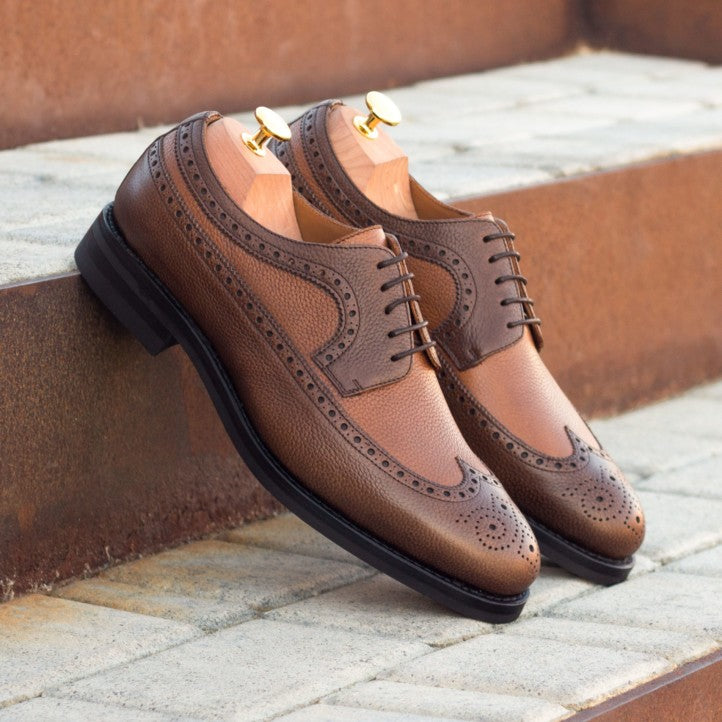 Brown Leather Blucher Shoes