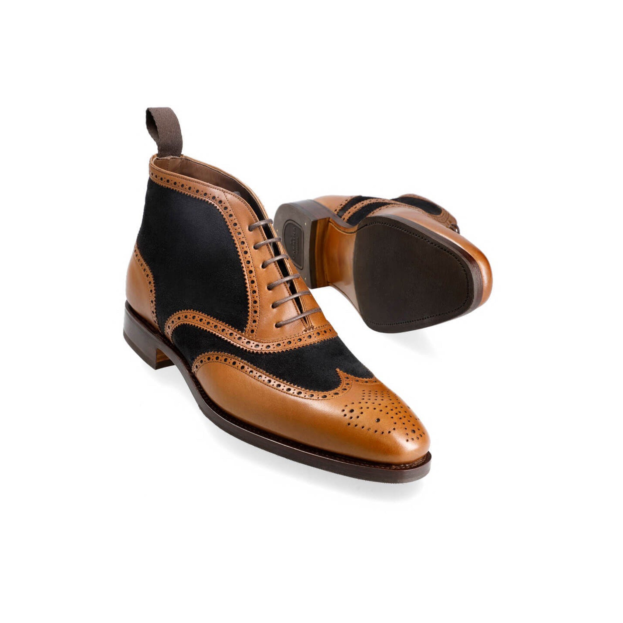 Black Vegano Suede Dress Boots for Men's