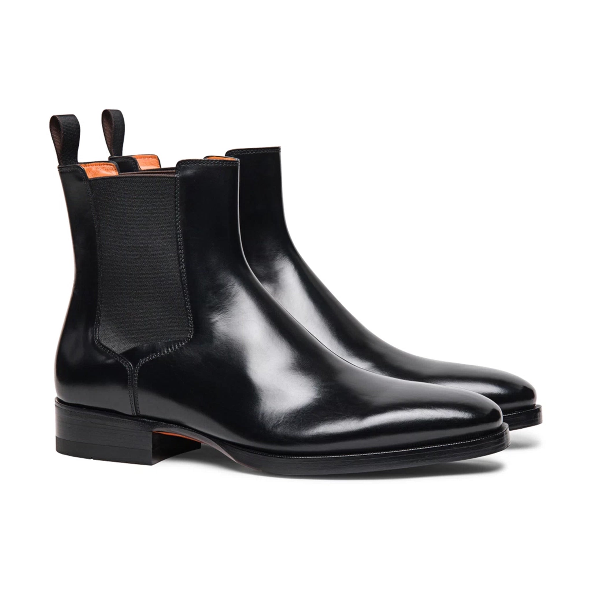 Black Leather Chelsea Boots - Italian Shoes Company