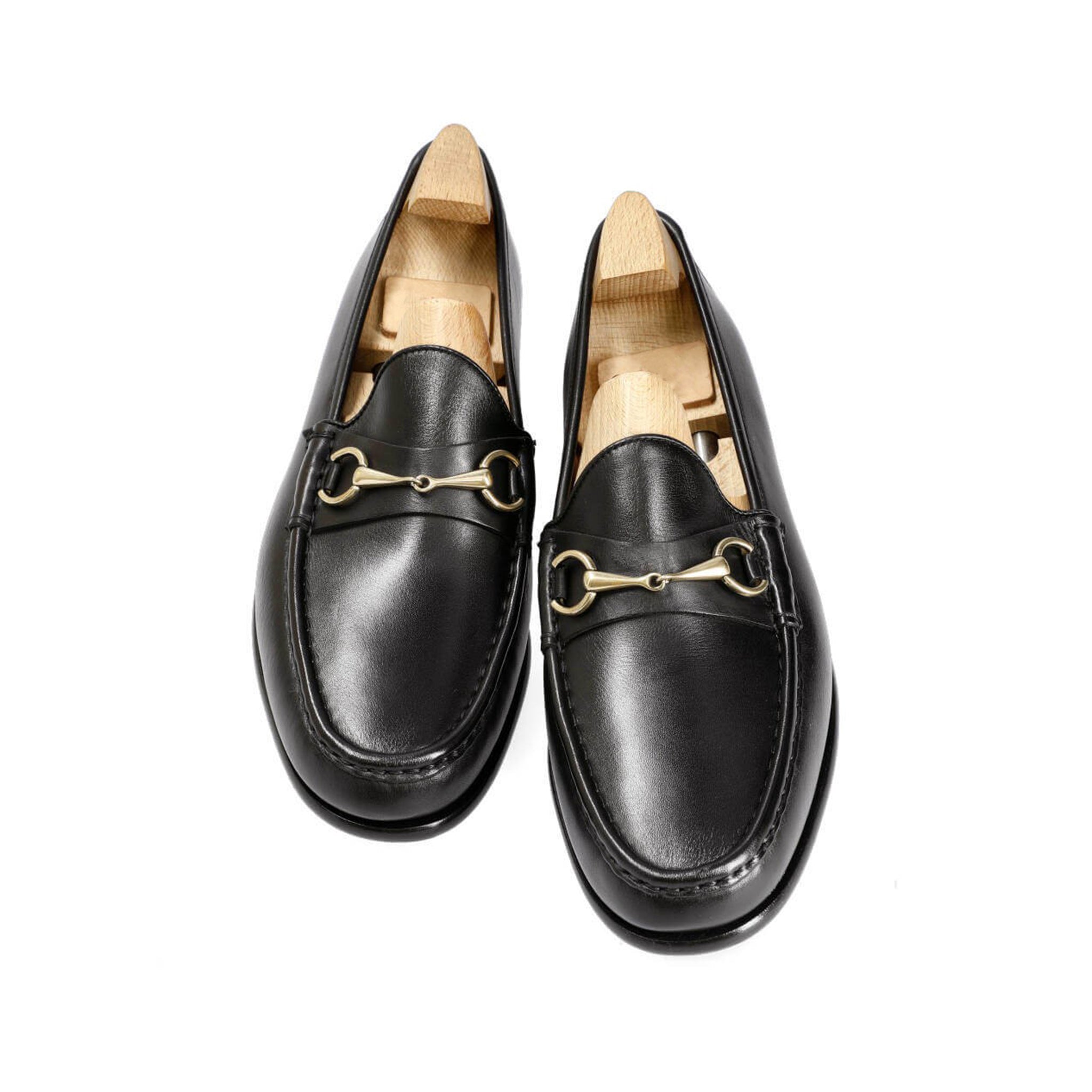 Midnight Leather Italian Loafers
