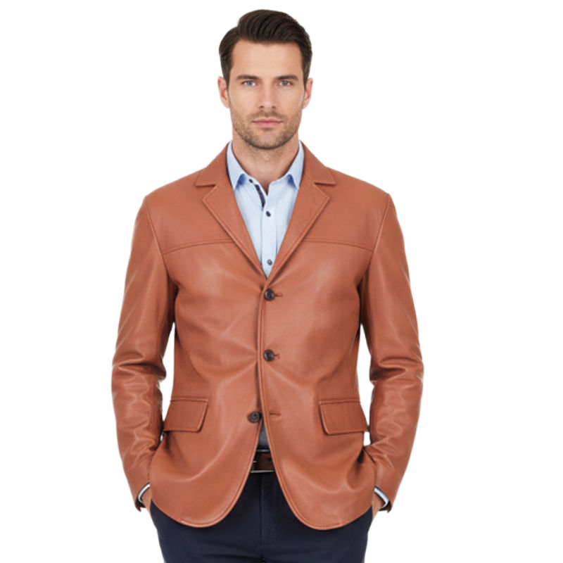 Elvora Leather Blazer