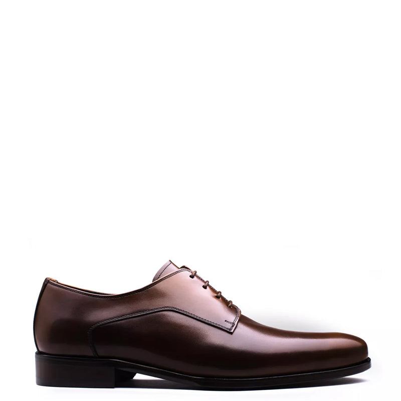 Classic Shiny Leather Formal Oxford Brown Shoe