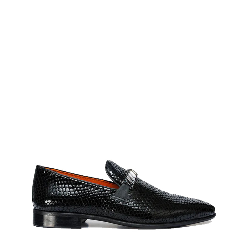 Black Bit Dress Loafer Men Shoe
