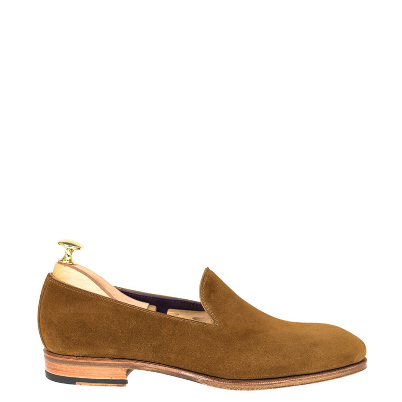 Men Suede Leather Formal Tan Loafer