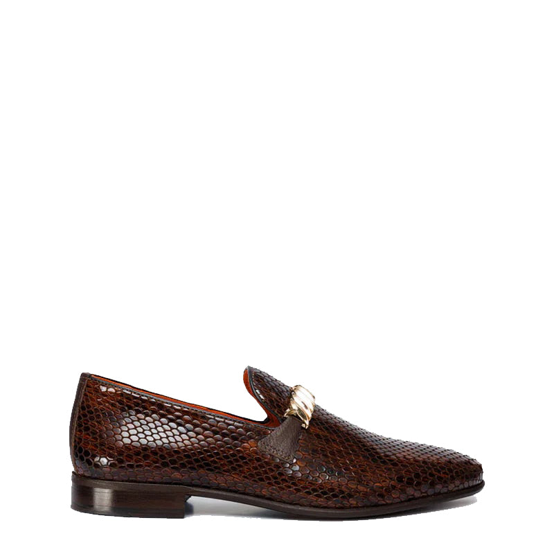 Brown Bit Dress Loafer Men Shoe