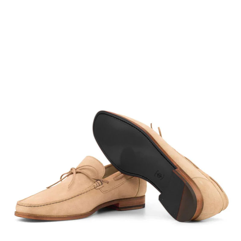 Men Casual Solid Leather Driving Loafers