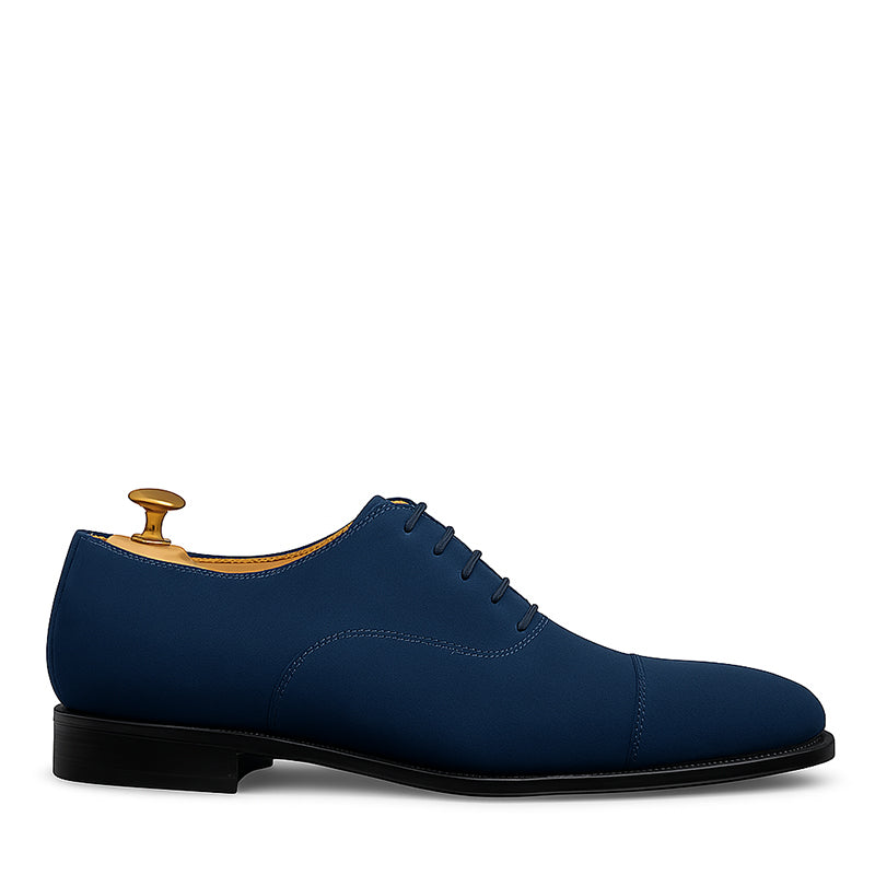 Men's Blue Suede Lace Up Formal Shoe
