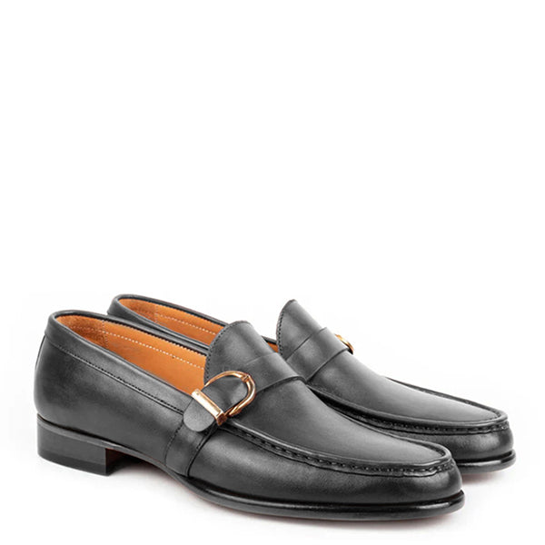 Enzo Brown Single Monk Strap Shoe