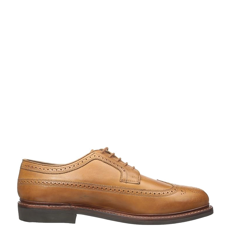 Classic Design Wingtip Leather Oxford Shoe Tan