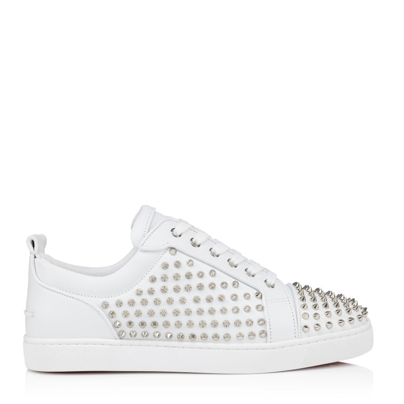 Men Casual Leather Lace-Up White Sneaker