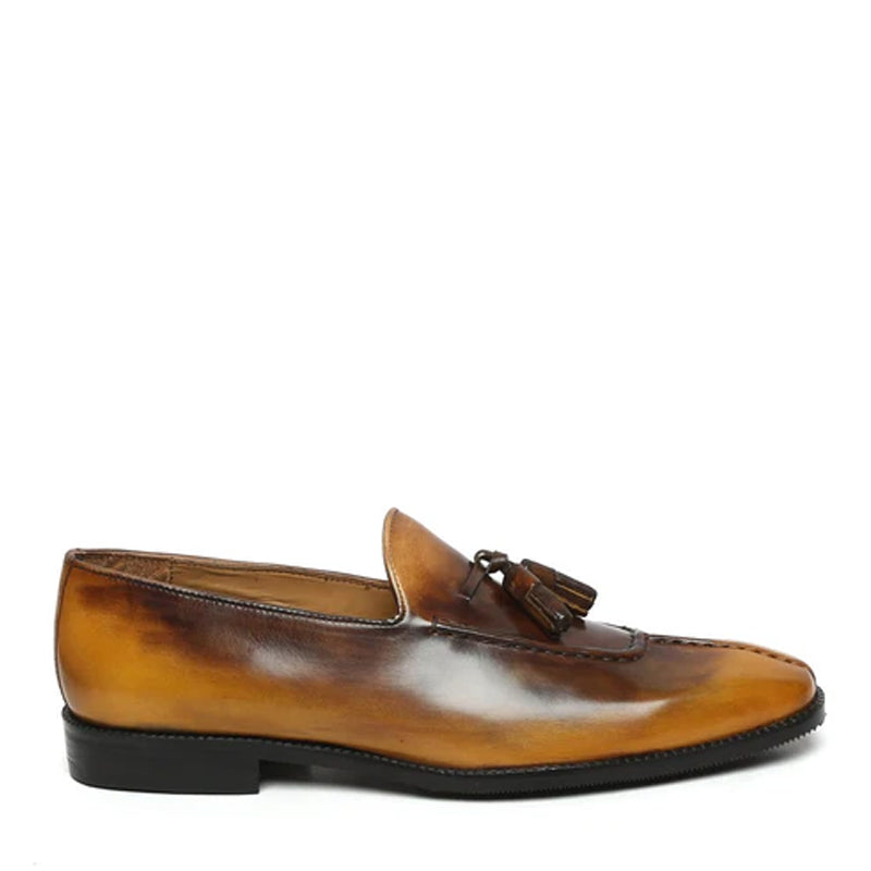Leather Slip-On Formal Tassel Tan/Brown Loafer