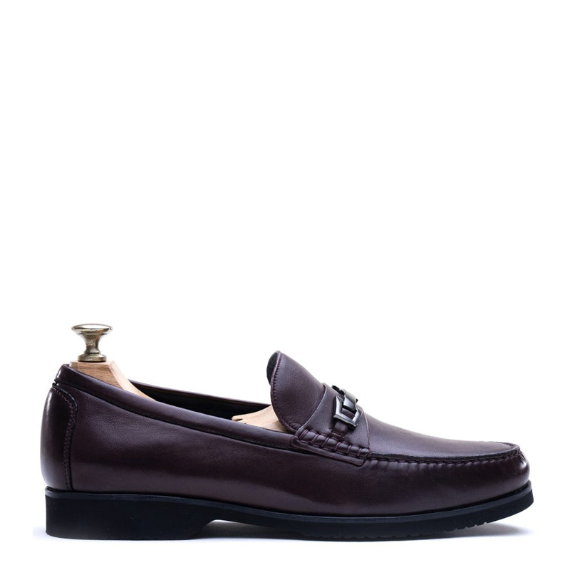 Penny Leather Slip-On Bit Loafer Burgundy