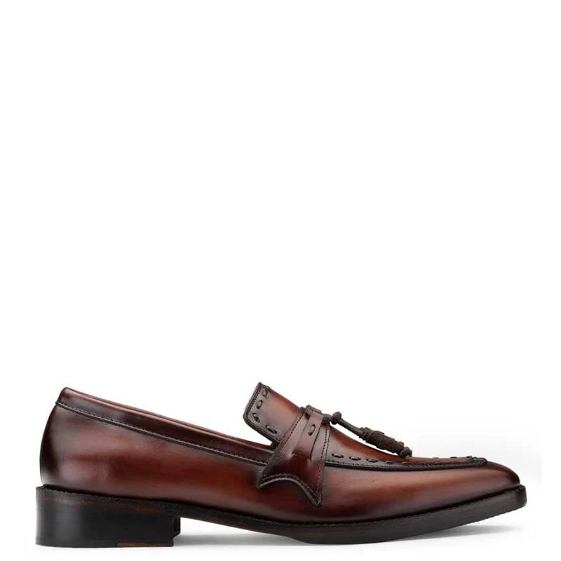 Classic Design Penny Tassel Leather Brown Loafer