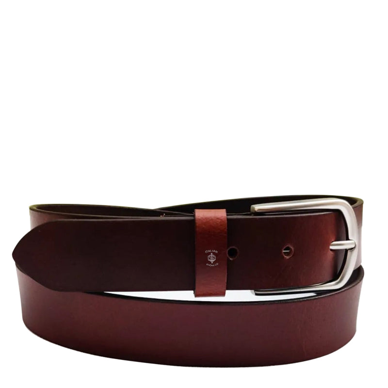Ruvida Leather Belt Wine