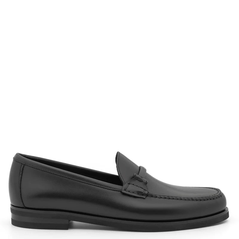Classy Slip-On Leather Black Loafer