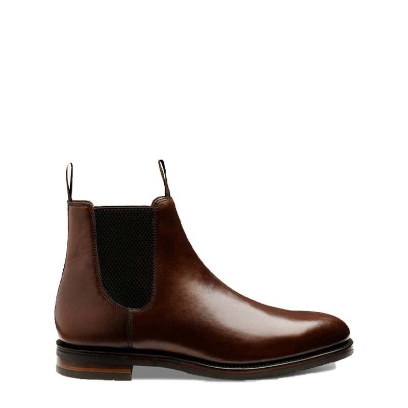 Patent Leather Chelsea Brown Boot For Men