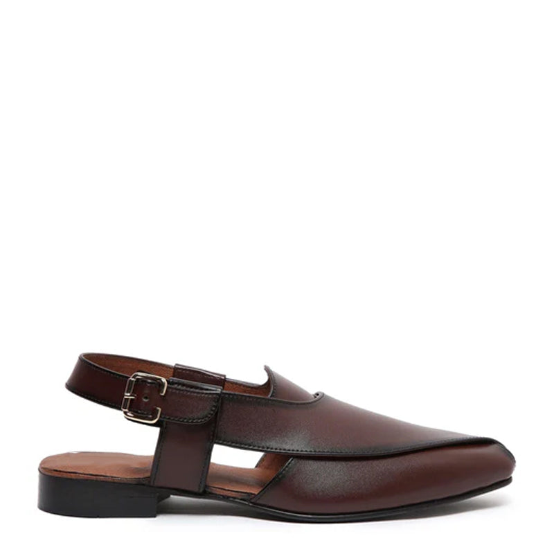 Premium Classic Leather Peshawari Brown Sandal