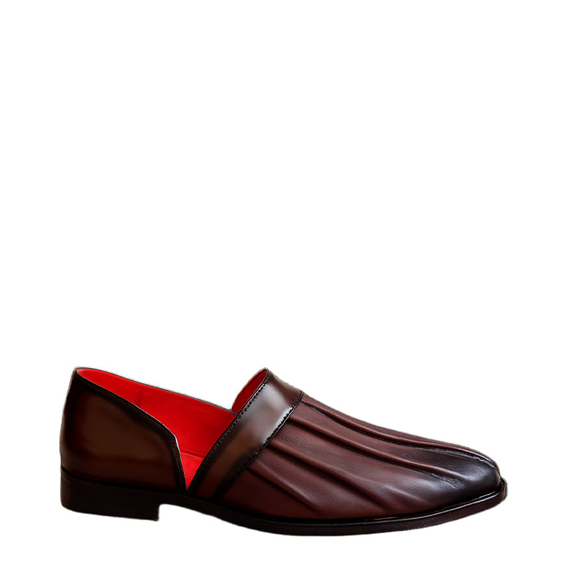 Crimson Liner Pleat Loafer for Men's