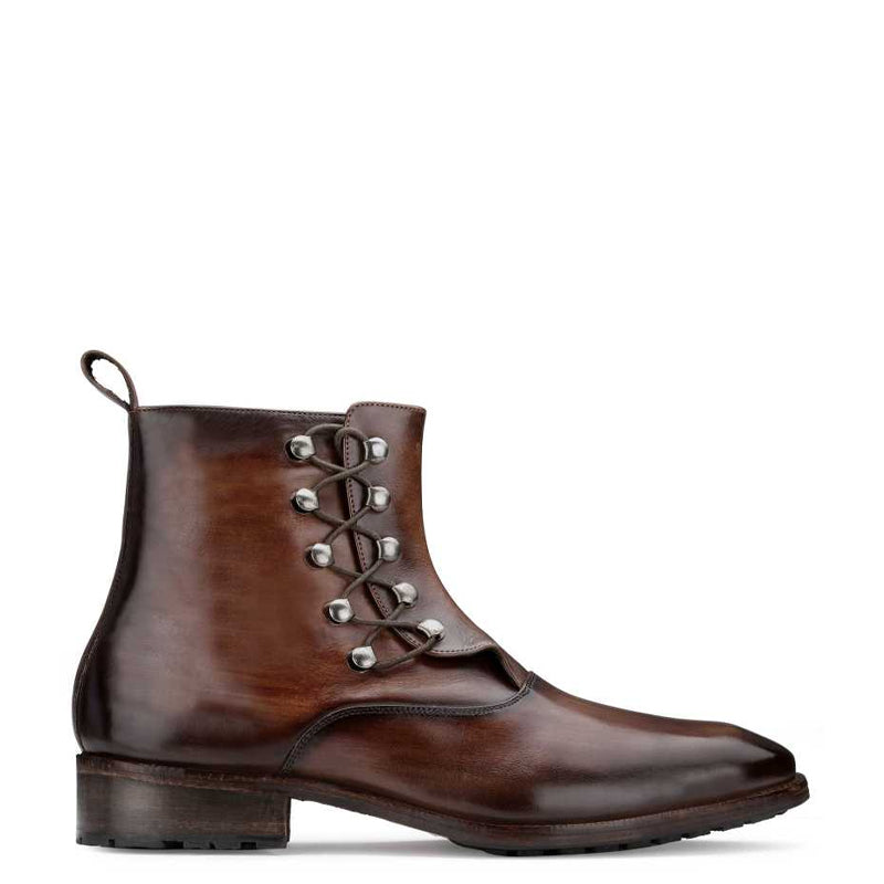 Men's Dark Brown Lace up Ankle Boot