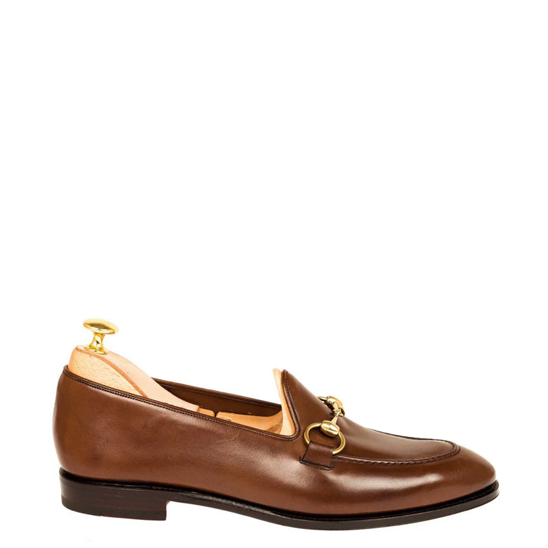 Horsebit Bottle Leather Brown  Loafer