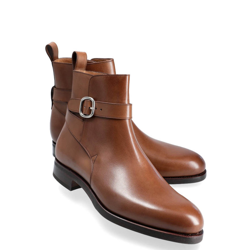 Premium Leather Stylish Jodhpur Brown Boot With Side Buckle