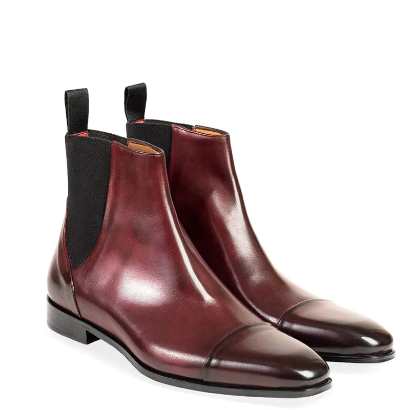 Midnight Classic Shiny Leather Chelsea Black Boot