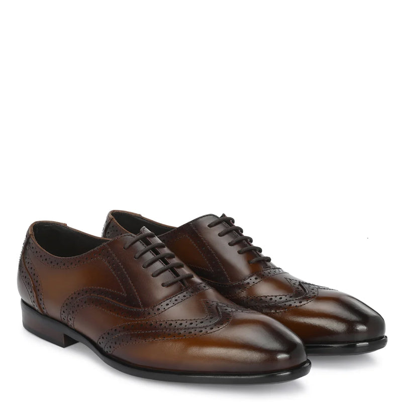 Premium Handmade Leather Formal Tan Oxford Shoe