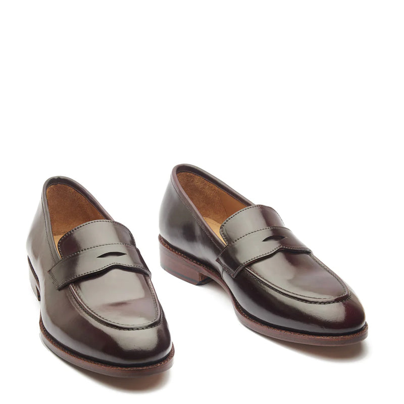 Classic Penny Solid Leather Loafers