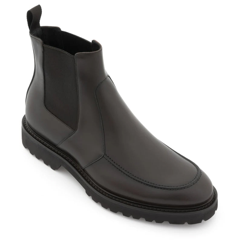 Mid-Top Luxury Fashion Leather Chelsea Boot Brown
